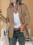 Women's Casual Long Sleeve Blazer Jacke - Open Front Jacket with Pockets